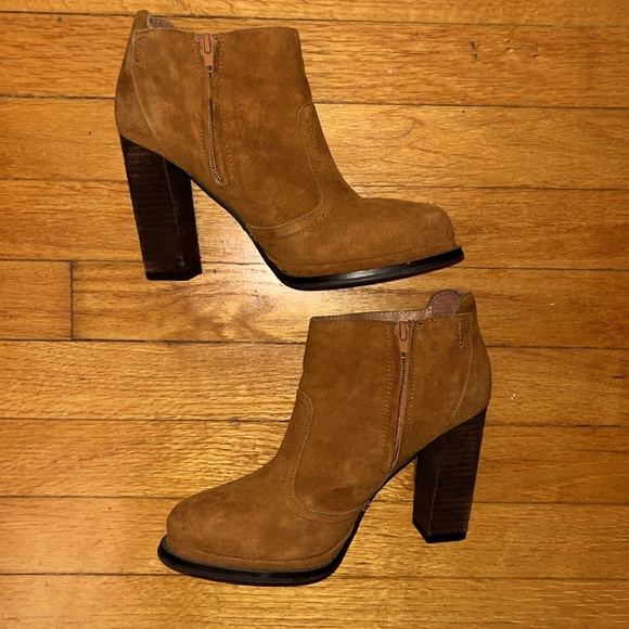 Jeffrey Campbell Osmond Suede Chestnut Bootie - Picture 6 of 7